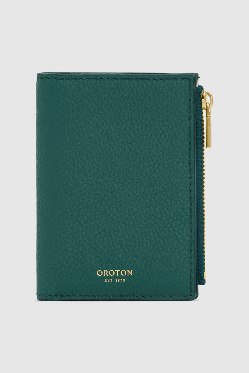 Margot Mini 10 Credit Card Zip Wallet - Studio Green | Oroton