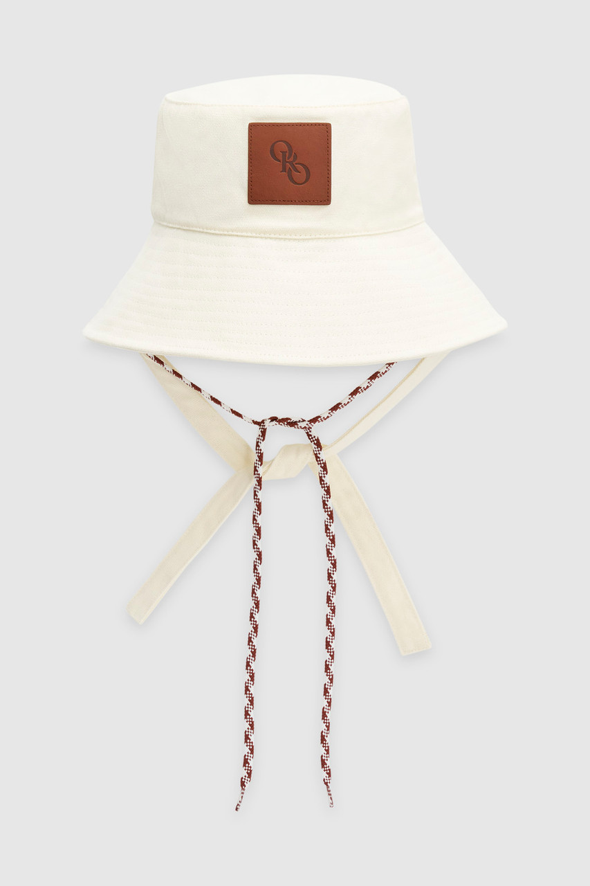 Nell Bucket Hat Antique White Oroton - Main Image