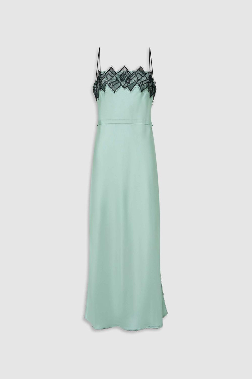 ワンピース ETMON Fringe Lace Slip Dress, Pink Fringe Lace Slip Dress - Mint Ice | Oroton