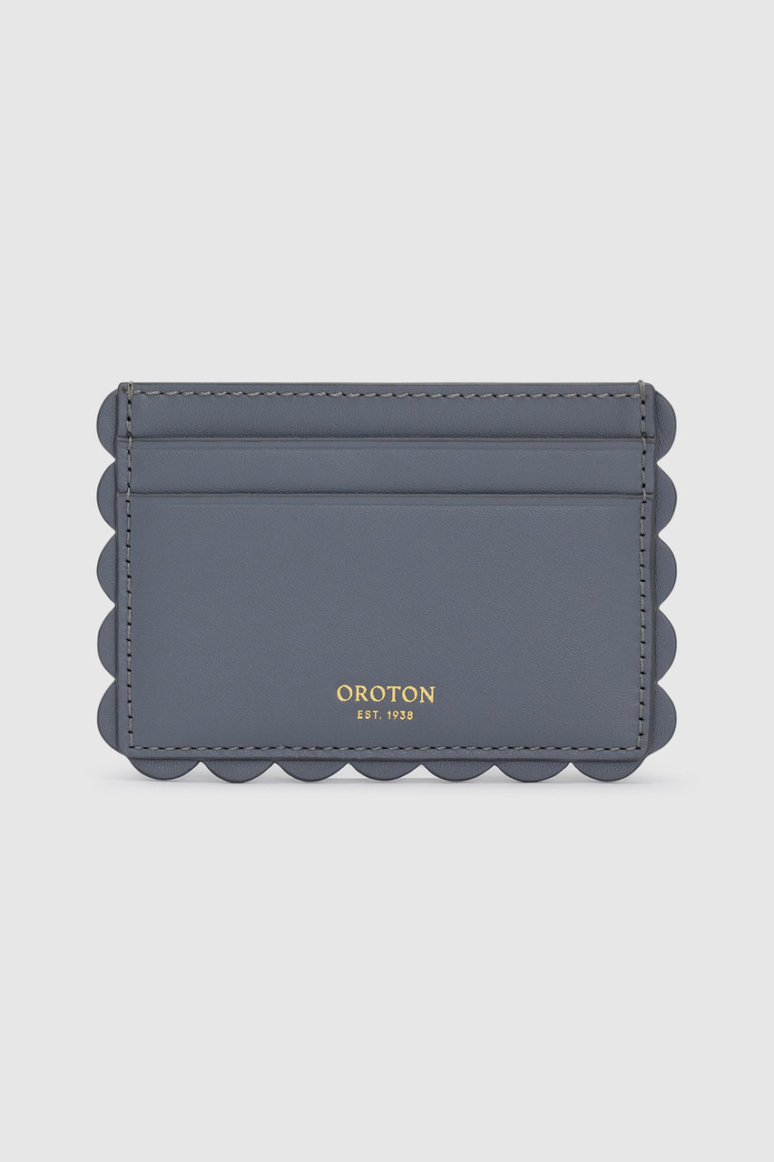 ★OROTON★Scallop Card Sleeve★Agave Scallop Card Sleeve - Slate | Oroton