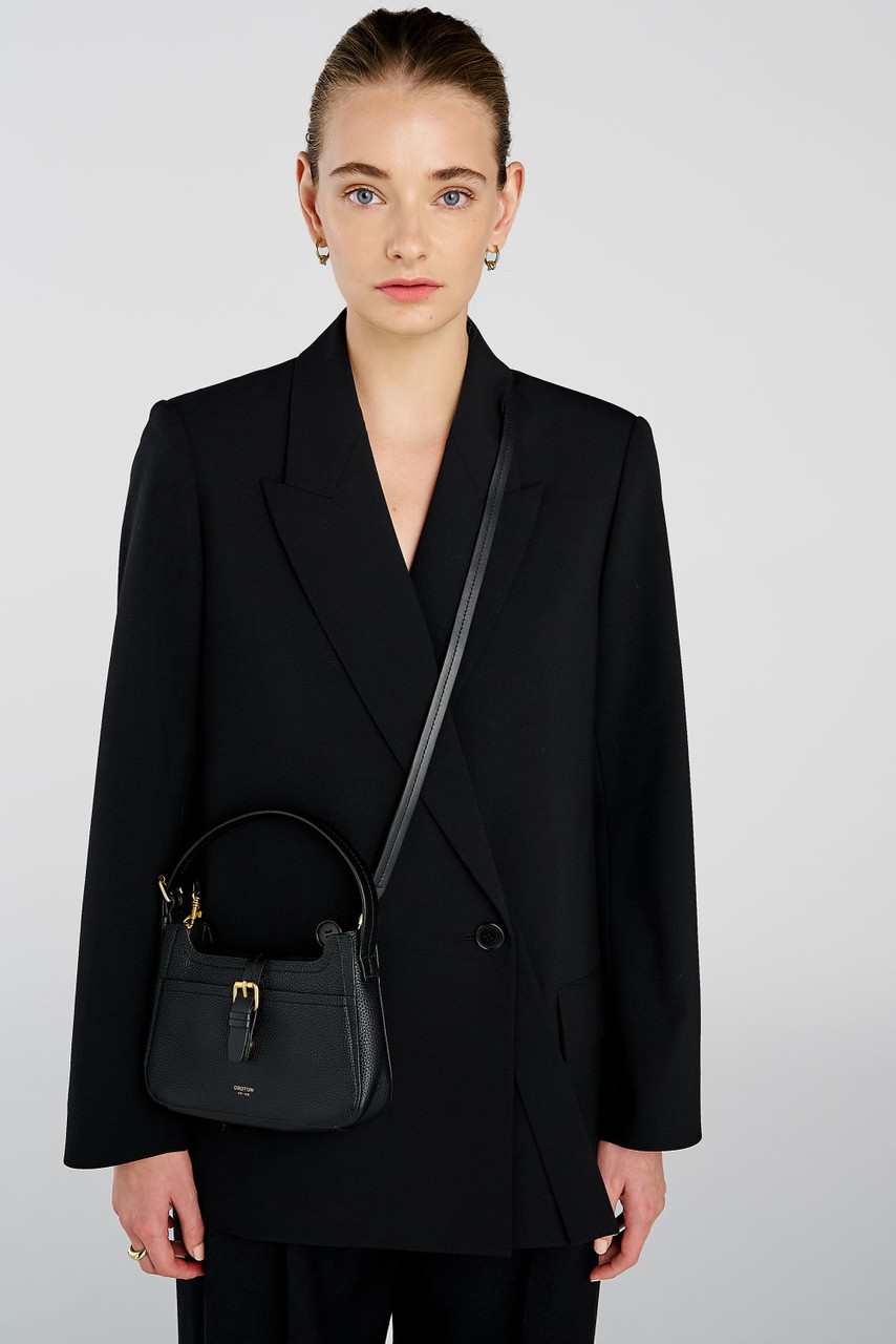 国内即発【OROTON】オロトン ディランミニ 4 フラグメントケース DYLAN MINI BAGUETTE CROSSBODY - Black | Oroton