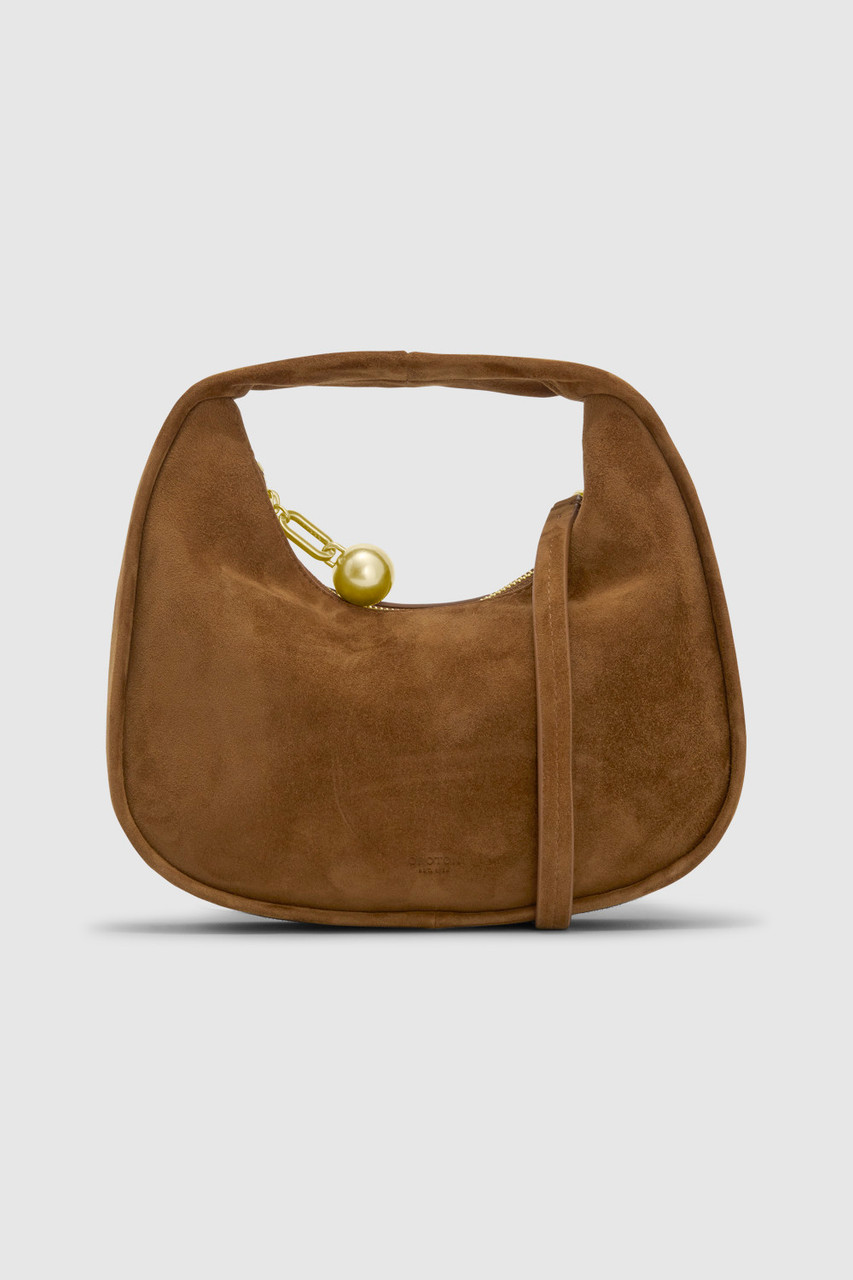 CLARA SUEDE MINI BAG Teak Oroton1