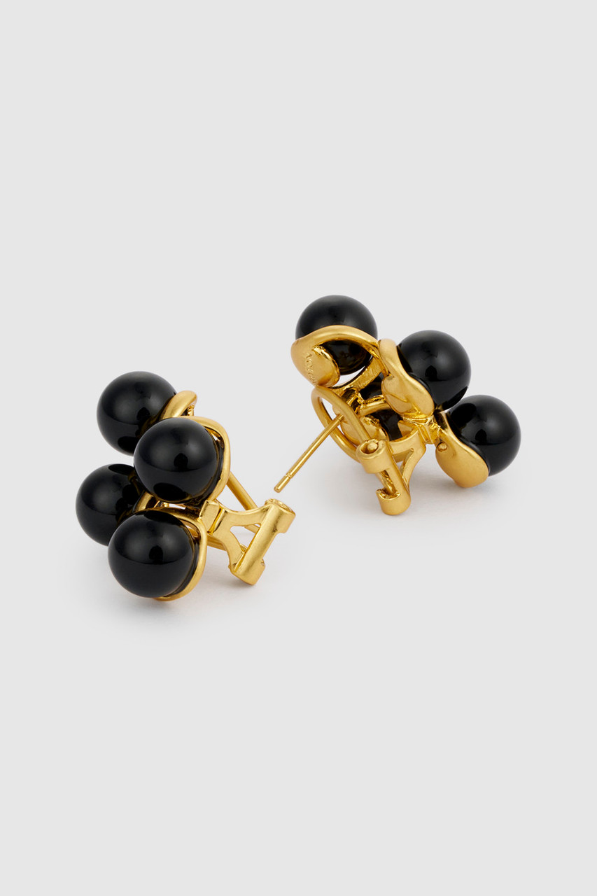 AMELIE EARRINGS Black Oroton