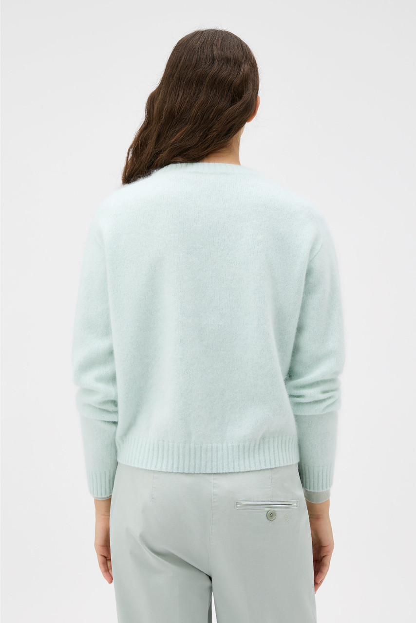 Cashmere Blend Knit - Blue Mint | Oroton