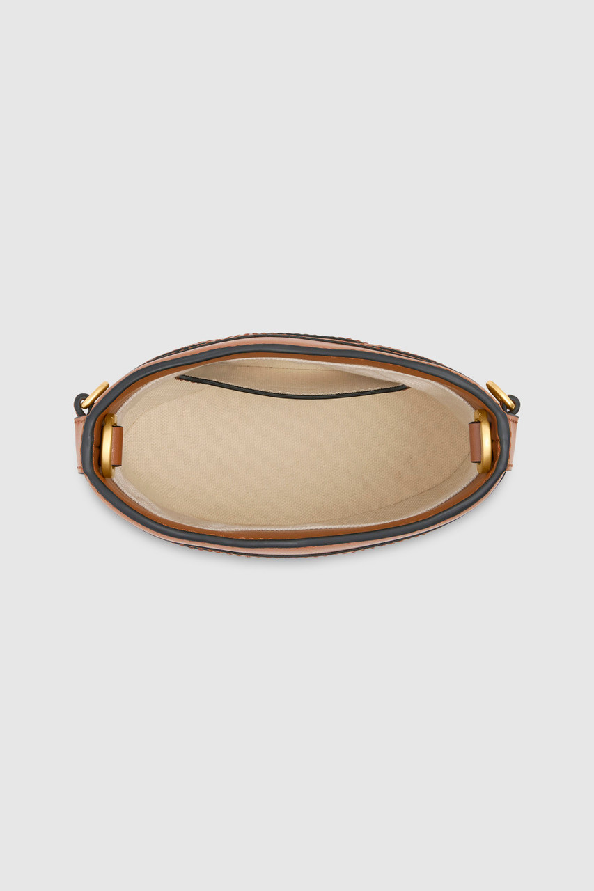 LEIGH RIC RAC BUCKET BAG - Amber | Oroton LEIGH RIC RAC BUCKET BAG - Amber | Oroton