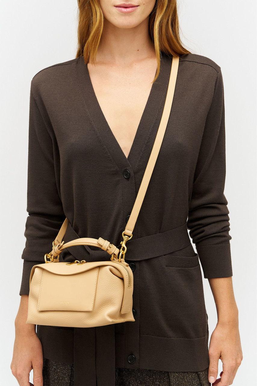【OROTON】MICA MINI BOWLER/レザーミニバッグ/ストラップ/2Ｗay MICA MINI BOWLER - Brandy | Oroton
