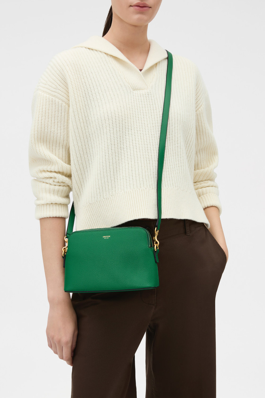 Iris Double Zip Crossbody - Crocodile | Oroton