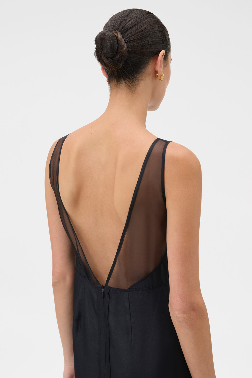 oroton silk dress Oroton Fluid Satin Slip Dress