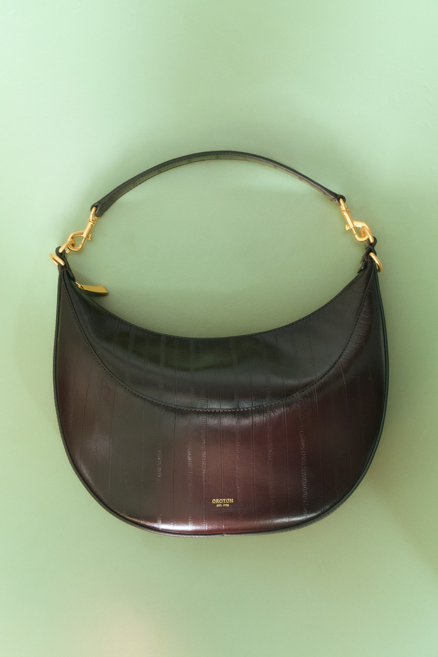 Florence Texture Medium Hobo - Mulberry | Oroton