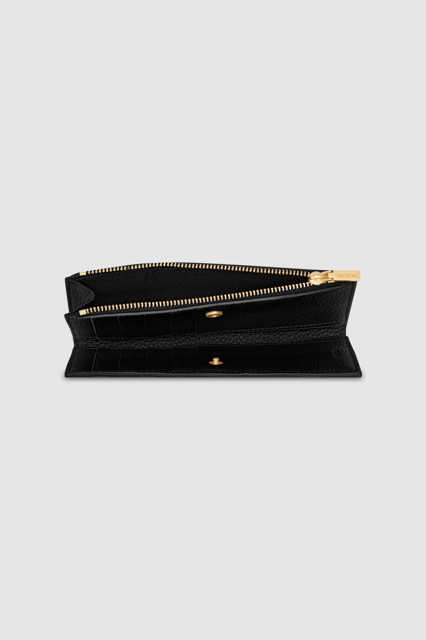【OROTON】Margot Zip Fold Wallet/レザーウォレット/ジップ Margot Zip Fold Wallet - Black | Oroton