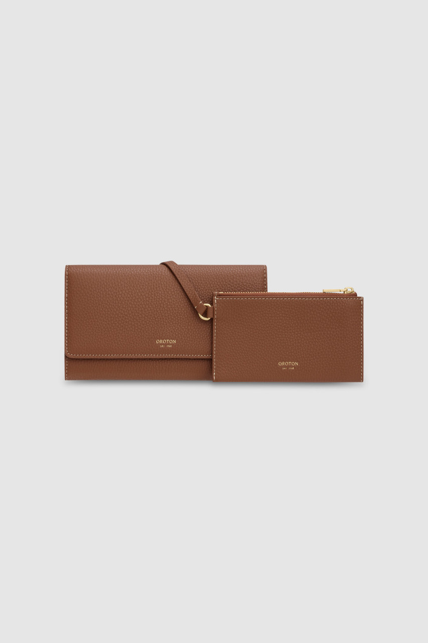 【OROTON】Margot Wallet & Pouch/レザーウォレット&ポーチ Margot Wallet & Pouch - Whiskey | Oroton