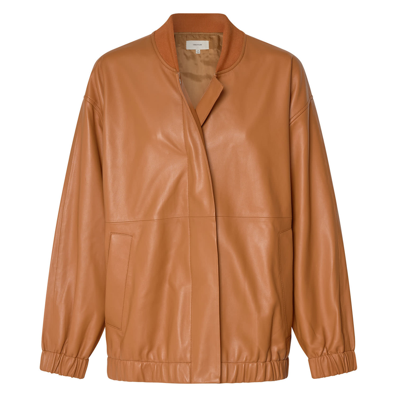 Leather Bomber - Tan | Oroton