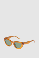 Front product shot of the Oroton Lennox Sunglasses in Umber and Acetate for Women .