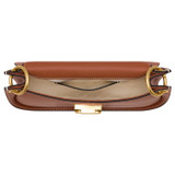 Internal product shot of the Oroton Colt Small Baguette in Brandy and Smooth leather for Women .