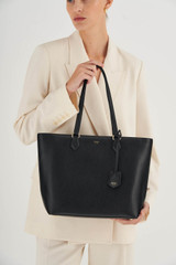 Inez Shopper Tote - Black | Oroton