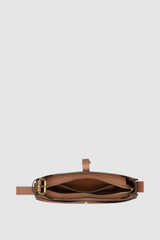 Internal product shot of the Oroton Dylan Baguette in Tan and Pebble Leather for Women .