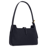 Back product shot of the Oroton Dylan Baguette in Dark Navy and Pebble Leather for Women .