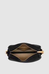 Internal product shot of the Oroton Alice Crossbody in Black and Premium pebbled leather exterior for Women .