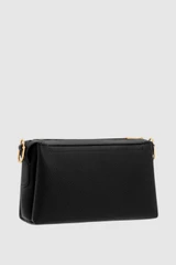 Back product shot of the Oroton Alice Crossbody in Black and Premium pebbled leather exterior for Women .