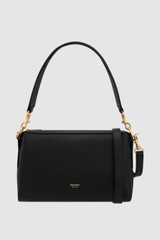 Front product shot of the Oroton Alice Crossbody in Black and Premium pebbled leather exterior for Women .