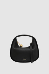 Front product shot of the Oroton Clara Mini Bag in Black and Pebble leather for Women .