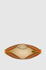 Internal product shot of the Oroton Florence Small Shoulder Bag in Cognac and Premium smooth leather for Women .