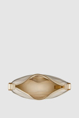 Internal product shot of the Oroton Florence Small Shoulder Bag in Clotted Cream and Premium smooth leather for Women .