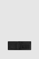 Internal product shot of the Oroton Ethan Pebble 4 Credit Card Mini Wallet in Black and Pebble Leather for Men .
