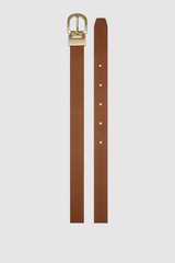 Internal product shot of the Oroton Inez Reversible Belt in Black/Cognac and Premium saffiano leather for Women .