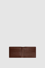 Internal product shot of the Oroton Jessie 12 Credit Card Wallet in Chocolate and Veg Tanned Leather for Men .