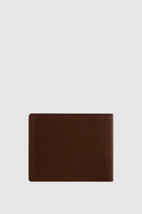 Back product shot of the Oroton Jessie 12 Credit Card Wallet in Chocolate and Veg Tanned Leather for Men .