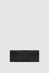 Internal product shot of the Oroton Jessie 8 Credit Card Wallet in Black and  Veg tanned leather for Men .