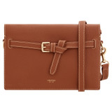 Front product shot of the Oroton Margot Crossbody in Whiskey and Pebble leather for Women