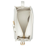 Internal product shot of the Oroton Margot Tiny Bucket Bag in Clotted Cream and Pebble leather for 