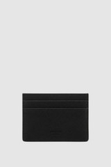 Front product shot of the Oroton Porter Saffiano Credit Card Sleeve in Black and Premium saffiano leather for Men .