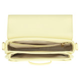 Internal product shot of the Oroton Carter Small Day Bag in Lemon Butter and Smooth leather for Women