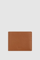 Front product shot of the Oroton Jessie 12 Credit Card Wallet in Caramel and Premium veg tanned leather for Men .