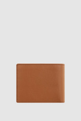 Back product shot of the Oroton Jessie 12 Credit Card Wallet in Caramel and Premium veg tanned leather for Men .