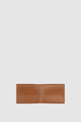 Internal product shot of the Oroton Jessie 8 Credit Card Wallet in Caramel and Veg tanned leather for Men .