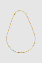 Front product shot of the Oroton Fife Necklace in 18K Gold and 100% recycled sterling silver for Women .