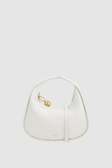 Front product shot of the Oroton Clara Mini Bag in Paper White and Pebble leather for Women .