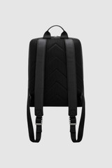 Back product shot of the Oroton Porter Pebble 15" Backpack in Black and Premium pebble leather for Men .