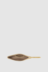 Internal product shot of the Oroton Eve Medium Pouch in Gold and Pebble leather for Women .