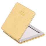 Back product shot of the Oroton Eve Coin Pouch & Mirror Set in Gold and Pebble leather for Women