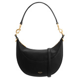 Front product shot of the Oroton Florence Small Shoulder Bag in Black and Smooth leather for Women