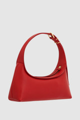 Back product shot of the Oroton CINDER MINI BAGUETTE in Dark Poppy and Smooth leather for Women .