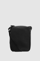 Front product shot of the Oroton Porter Pebble Phone Crossbody Bag in Black and Premium pebble leather for Men .