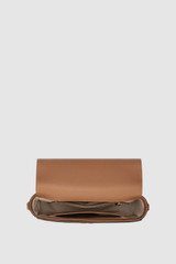Internal product shot of the Oroton Yvonne Medium Day Bag in Tan and Pebble Leather for Women .