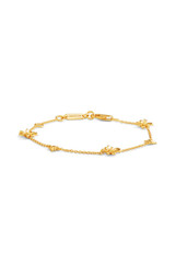 Front product shot of the Oroton Daisy Bracelet in 18K Gold and Sustainably sourced 925 Sterling Silver for Women