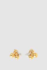 Front product shot of the Oroton Sphere Charm Studs in 18K Gold/Silver and Sterling silver for Women .